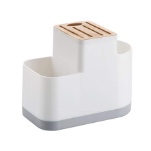 Kitchen Knife Block with MultiSlot Storage Rack and Removable Water Tray for SpaceSaving Organization
