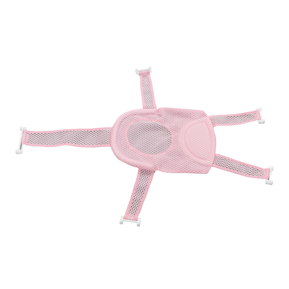 Baby Bath Seat Support Net Adjustable, Breathable Mesh Pink