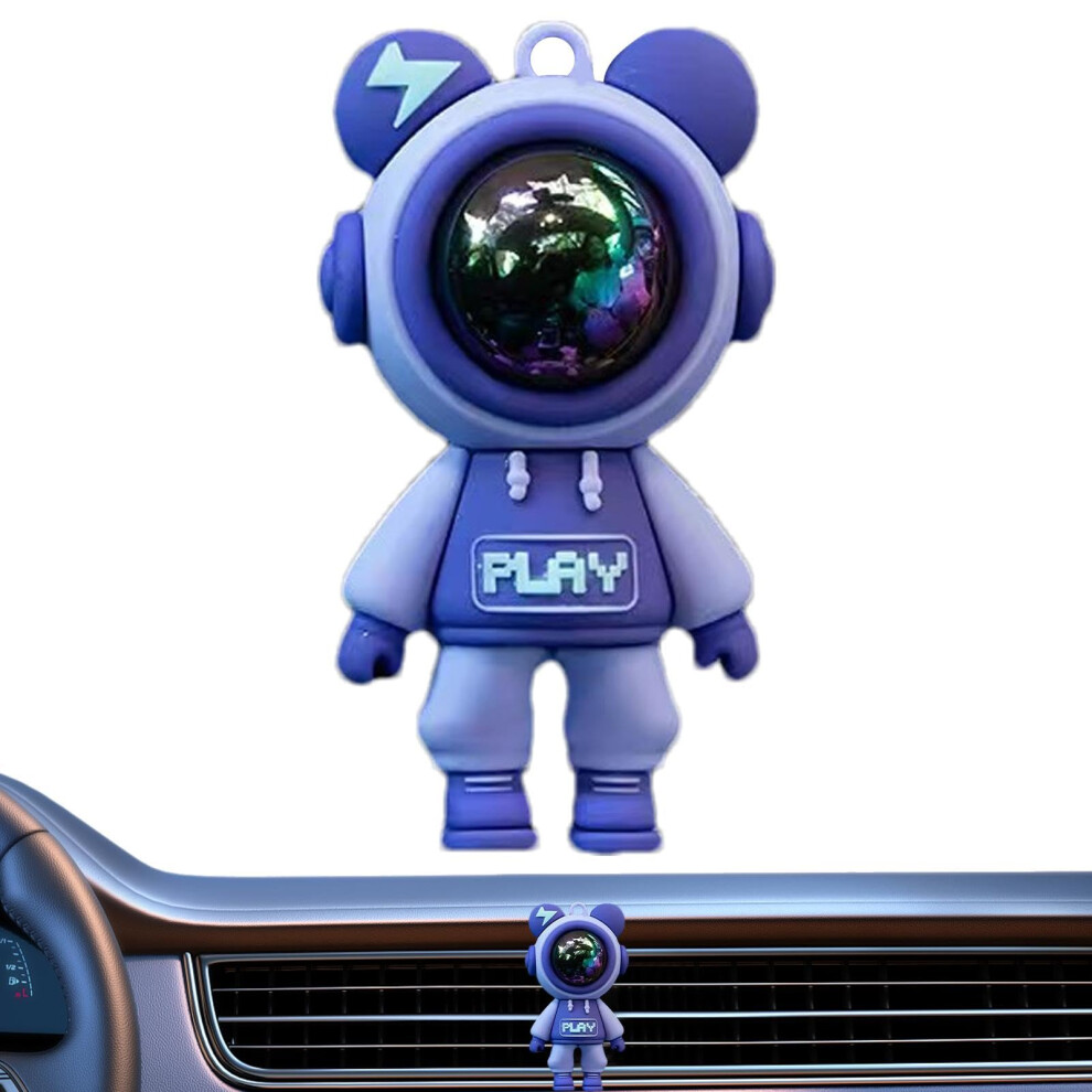 Car Diffuser Astronaut Theme Cute Car Scent Diffuser For Most Cars Aromatherapy Ornament Perfume Decoration Purple 9094768769232