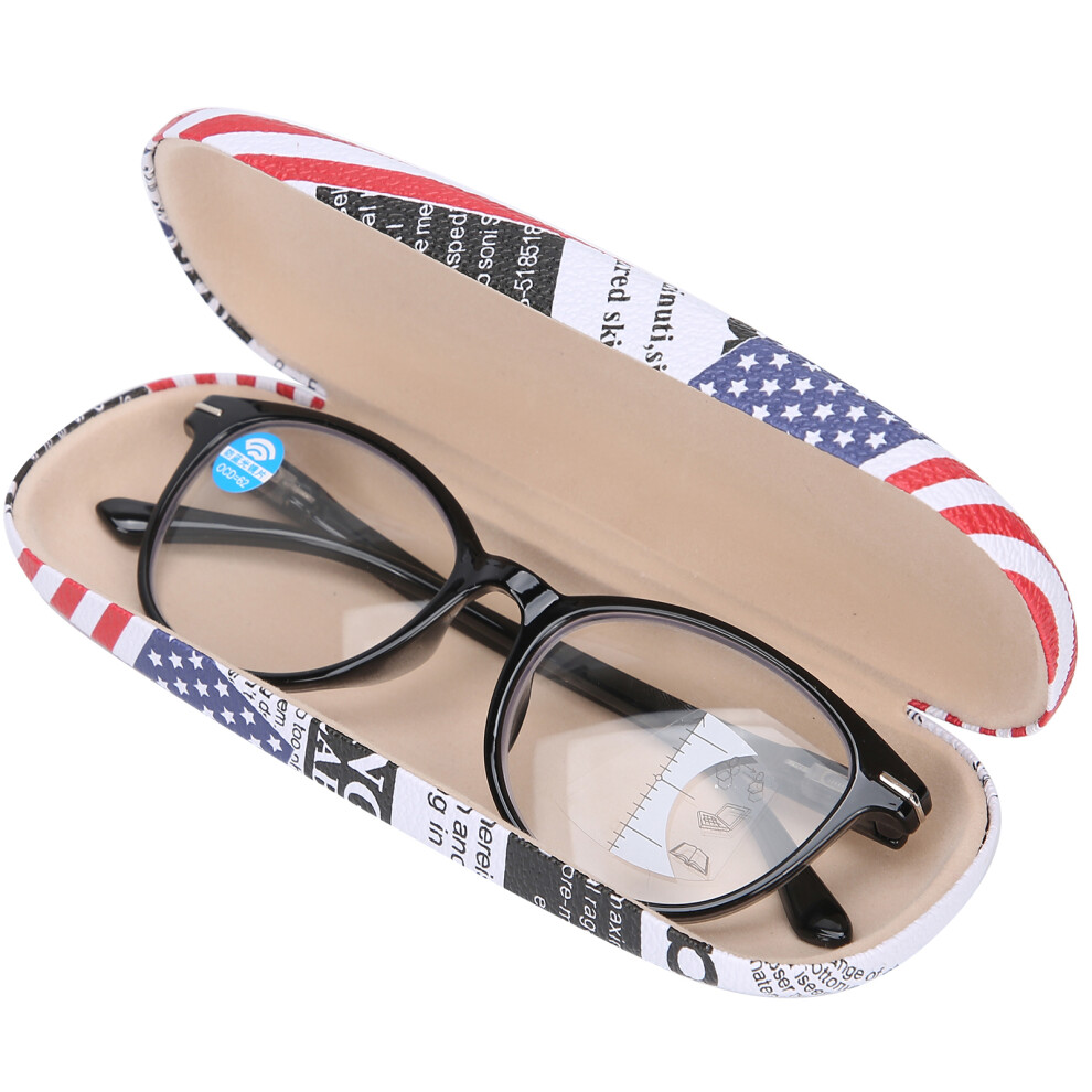 Black/Blue/Light Blocking Multifocal Reading Glasses For Elderly +300