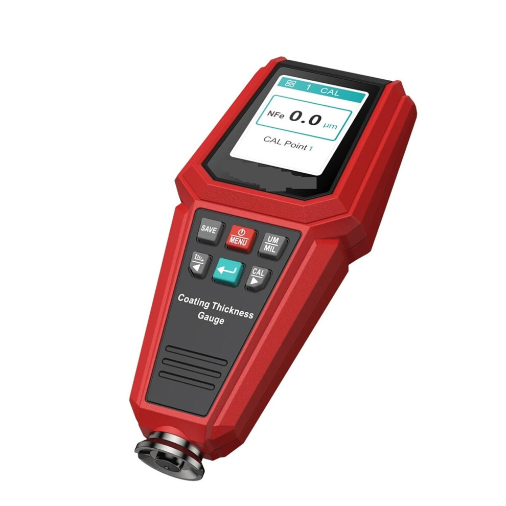 Paint Thickness Gauge 01500Um Range, 0.1 Micron Resolution, Fe & Nfe, 256 Data, Coating Meter, Automotive Tools 9187378790397