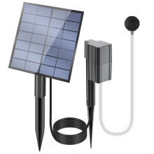 Solar Pond Aerator with PET Solar Panel, 0.6L/min Bubble Output, 1M Depth for Fish Tank and Garden Pond