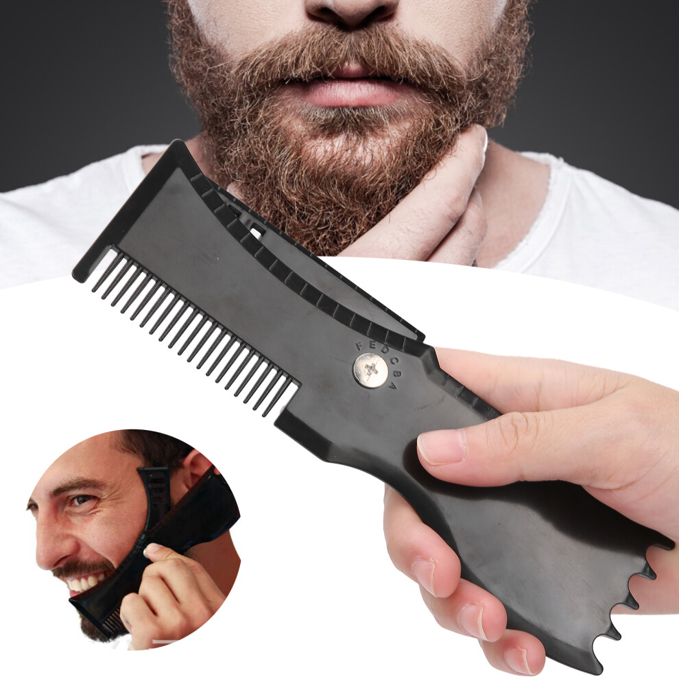 Beard Shaping Template for Men Hairline & Neckline Trimming Durable Plastic