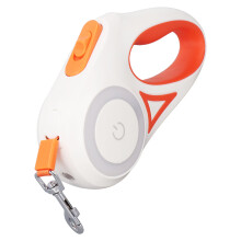 Guinzaglio retrattile per cani con LED brillante, freno con una sola mano, 16cm, ad alta resistenza