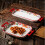 Ceramic Rectangle Baking Dish with Handles, Microwave and Oven Safe Casserole Tray 32.2cm 3