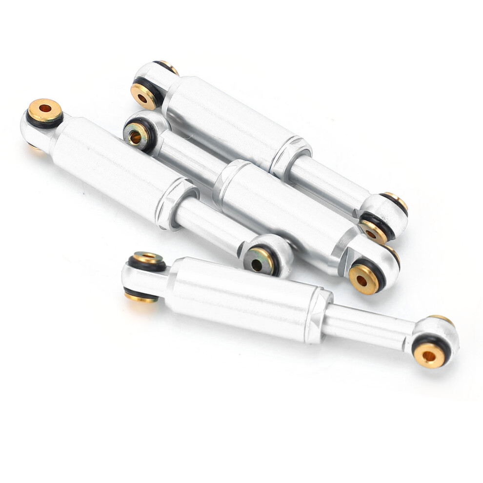 Metal Aluminum Rc Shock Absorbers For Axial Scx24 90081 1/24 Car Silver 4991378680016