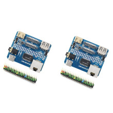 2X voor Raspberry Pi CM4 B Uitbreidingskaart Gigabit RJ45-Poort 4K 30 Fps 40PIN GPIO voor Raspberry Pi Compute Module 4