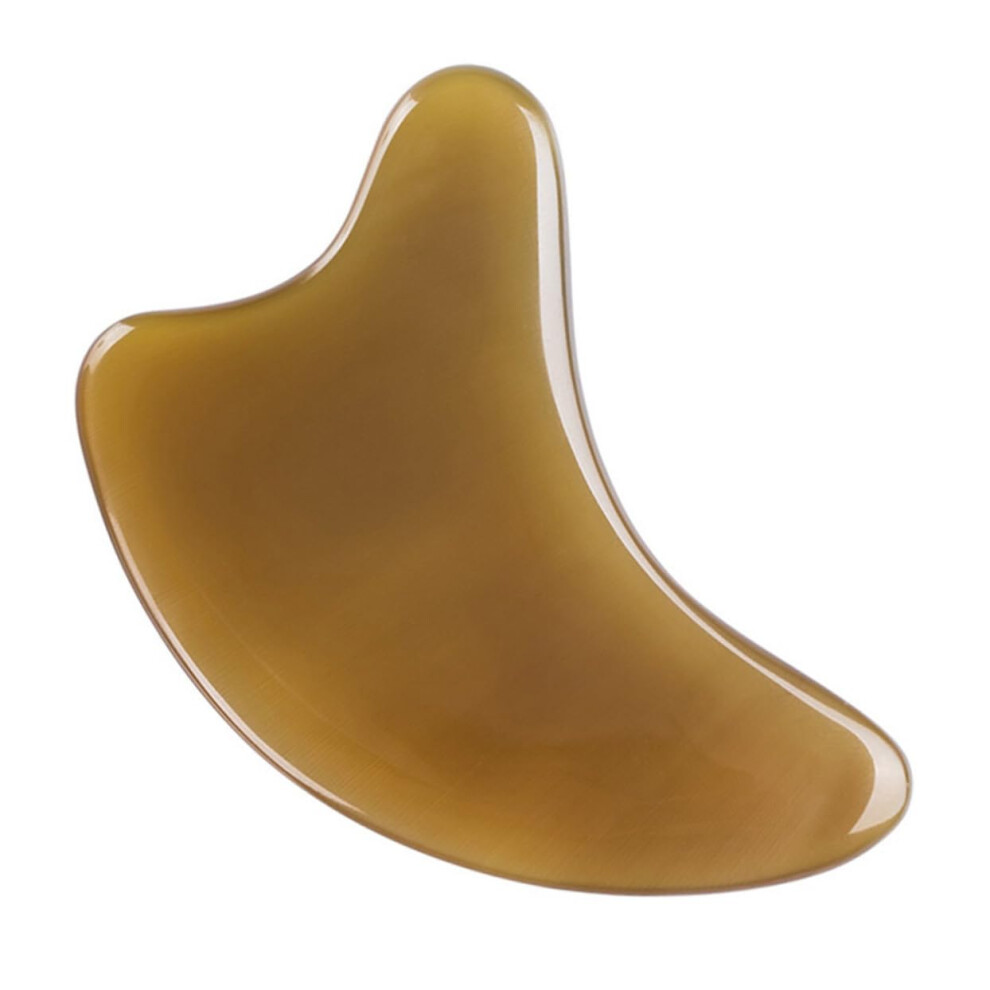 5mm Ox Horn Scraping Board Face And Neck Massage Tool Gua Sha Scraping Piece For Adult Skin Care