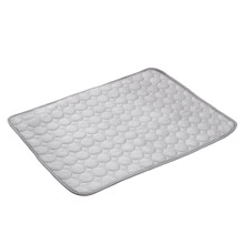 Pet Cooling Mat For Cats Indoor SelfCooling Pad Breathable Cat Bed Blanket Portable For Travel Gray
