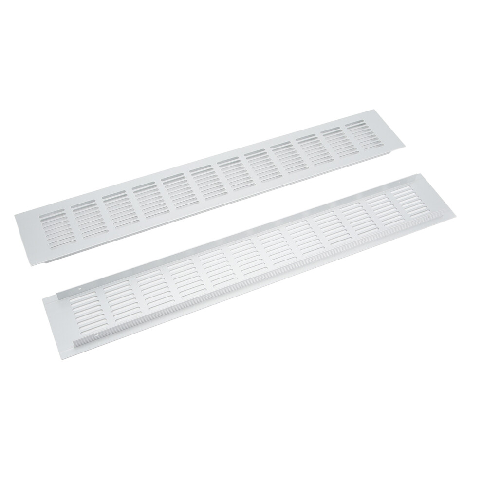 2 Pcs Aluminum Ventilation Grille 80X500mm For Cabinets, Closets 8791378683668