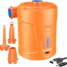 Electric Air Inflator With 5200mAh Battery For Yoga Ball And Pool Float Multiple Nozzle Attachments For Camping