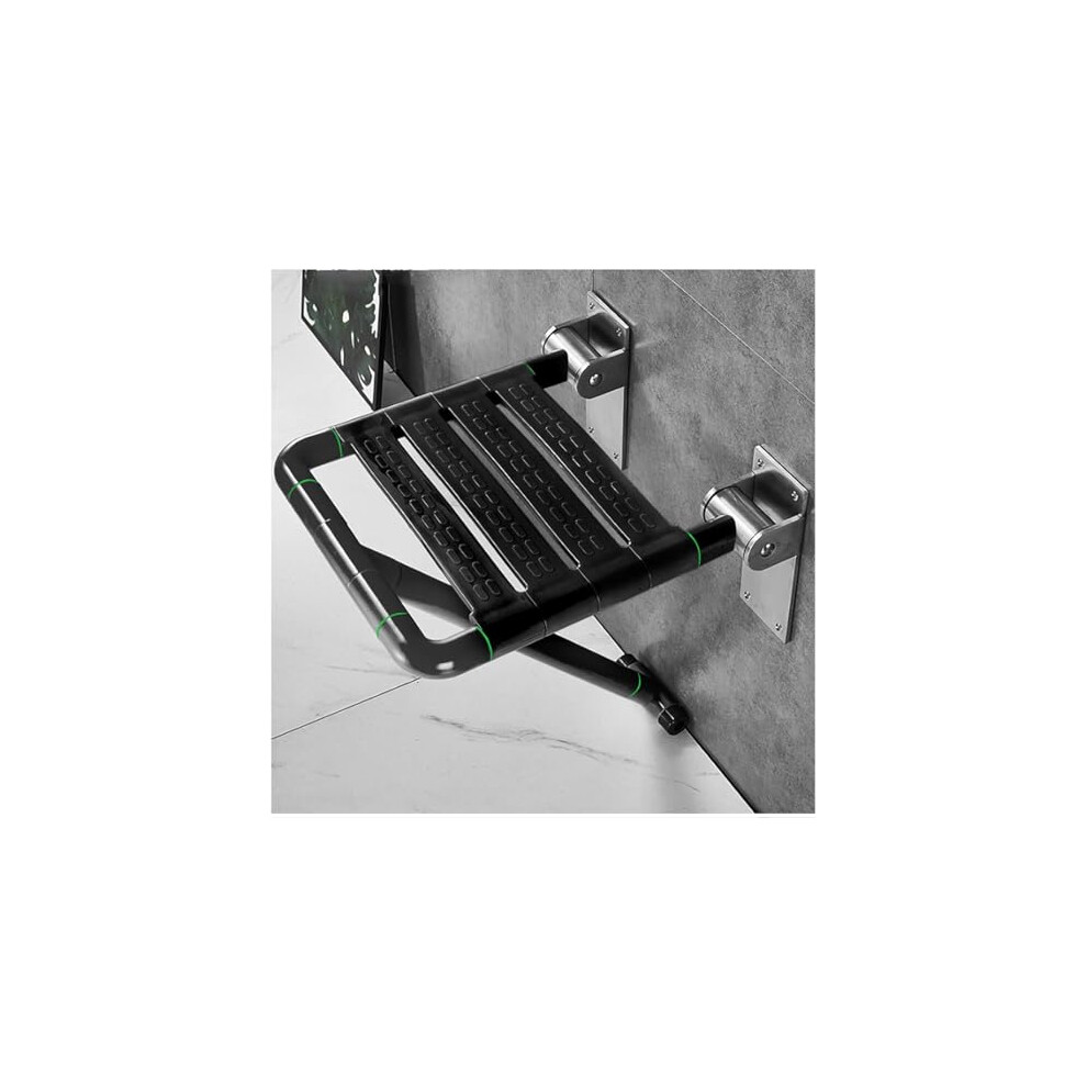 Folding Shower Bench Seat Wall Mounted Bathroom Shower Chair For Elderly And Disabled  Foldable SpaceSaving Design