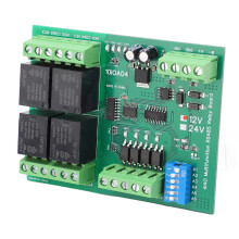 4-Kanal RS485 Relaismodul DC 12V, Mehrfunktional, TVS-Schutz