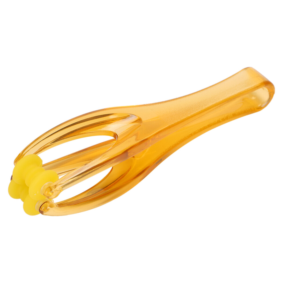 Yellow Handheld Finger Massage Tool For Stress Pain & Circulation - Pp Material