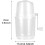 Manual Ice Crusher with Precise Texture Control for Cocktails, Desserts and Summer Drinks, White 3