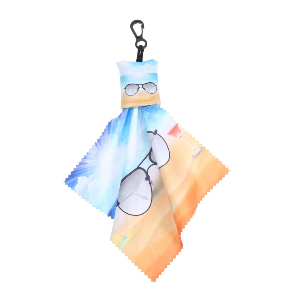 Eyeglass Cleaning Cloth with Carabiner, LensFriendly Microfiber for Glasses, Screens, Sunglasses