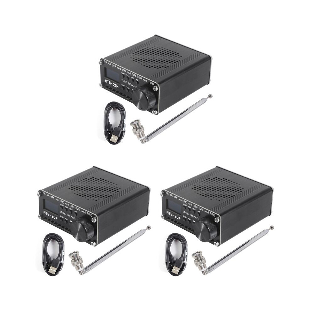 3X Si4732 Ats-20+ Ats20 Portable Shortwave Radio Receiver Dsp Sdr Receiver Fm Am (Mw Sw) And Ssb (Lsb Usb) With Antenna 6032033482236