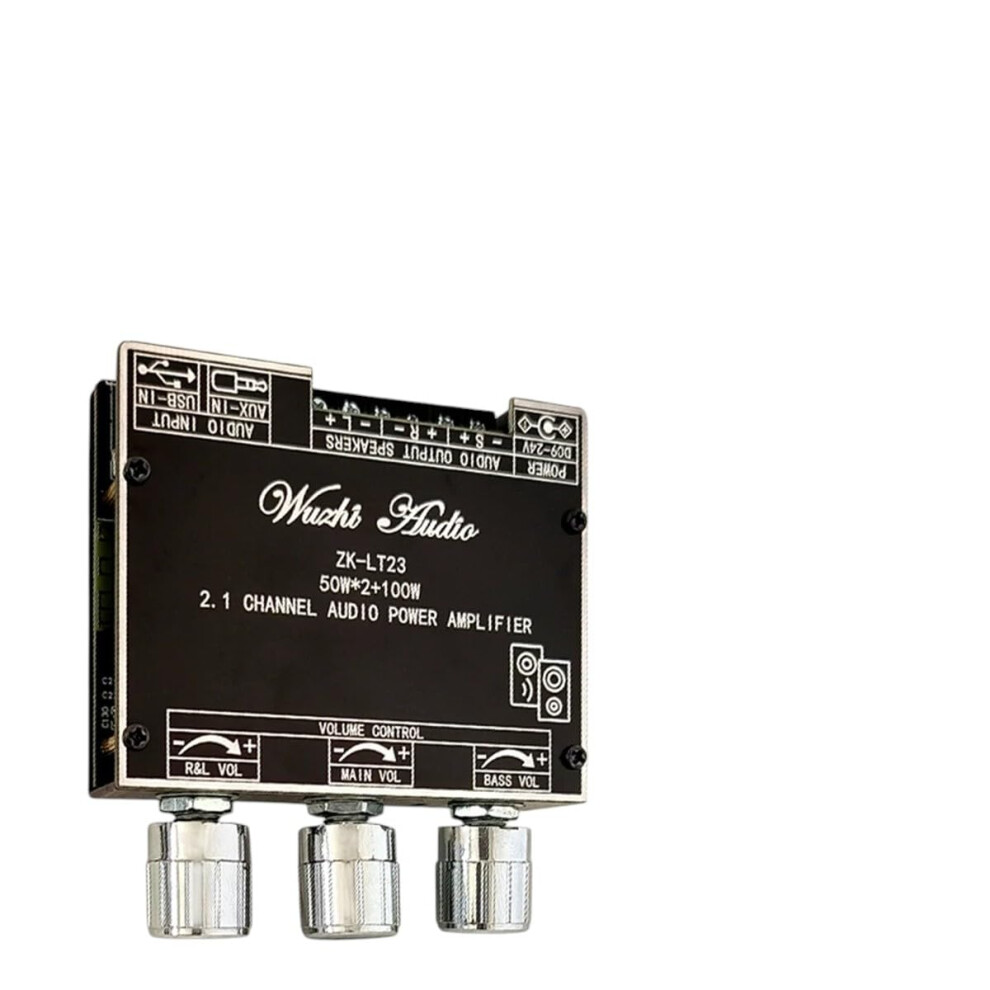 Bluetooth Audio Amplifier 2.1 Channel 50W+100W Bluetooth 5.1 Stereo With Wireless Subwoofer Speaker For Home And Car 9199774514729