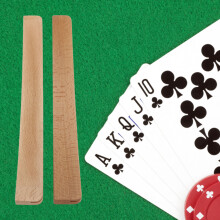 2 Stück Buchenholz Bogen-Kartenhalter für Kinder & Erwachsene – 34x3,5 cm