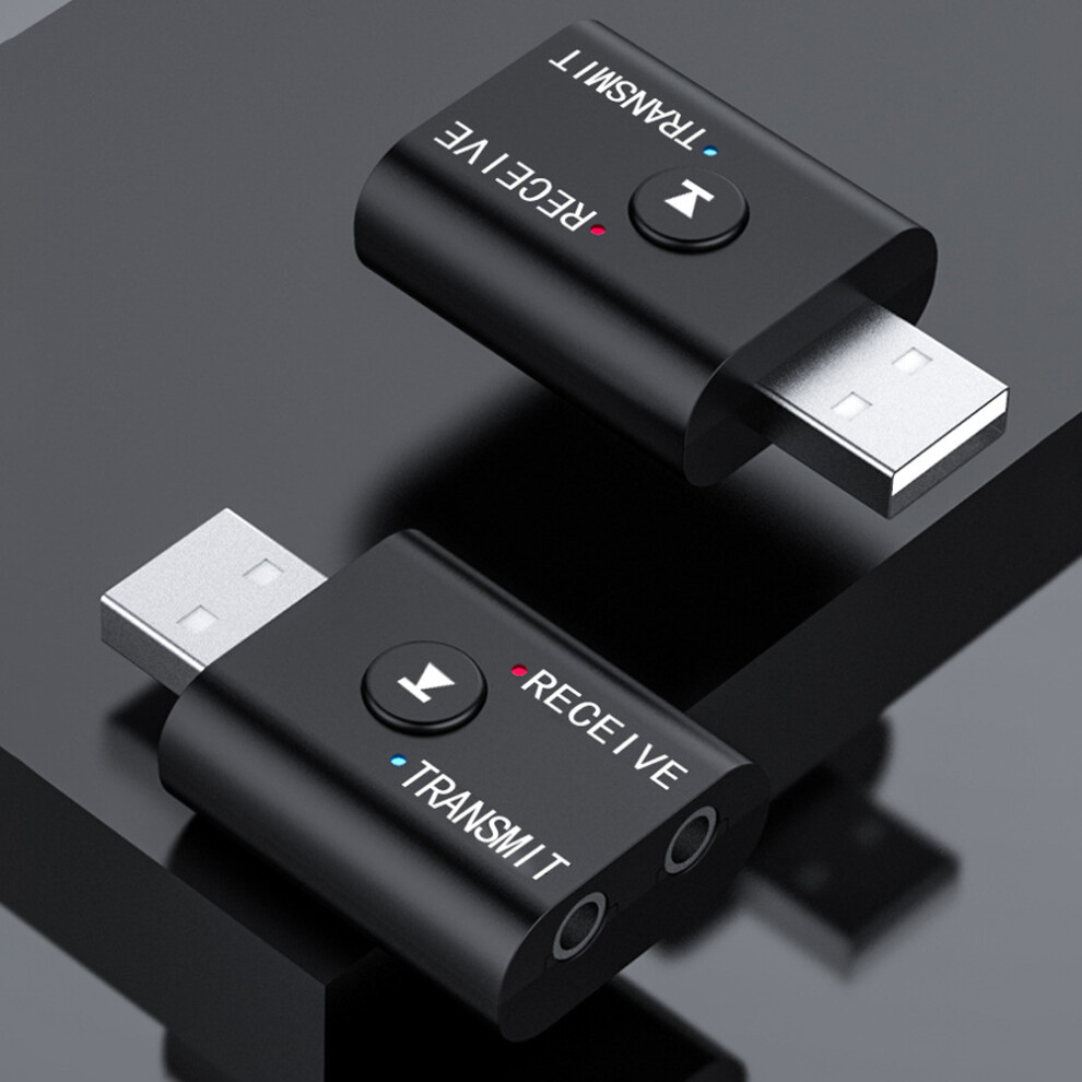 Bluetooth Audio Adapter For Home Car Stereo Systems Aptx Low Latency Private Entertainment, 2 In 1 Wireless Usb Bt 5.3 Dongle Adapter With Long Range 9773935217218