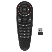 Air Mouse Remote Control With Dual-Mode Connectivity, Backlit Design Voice Input IR Learning Built-In 6-Axis Gyroscope Compatible With PC Smart TV