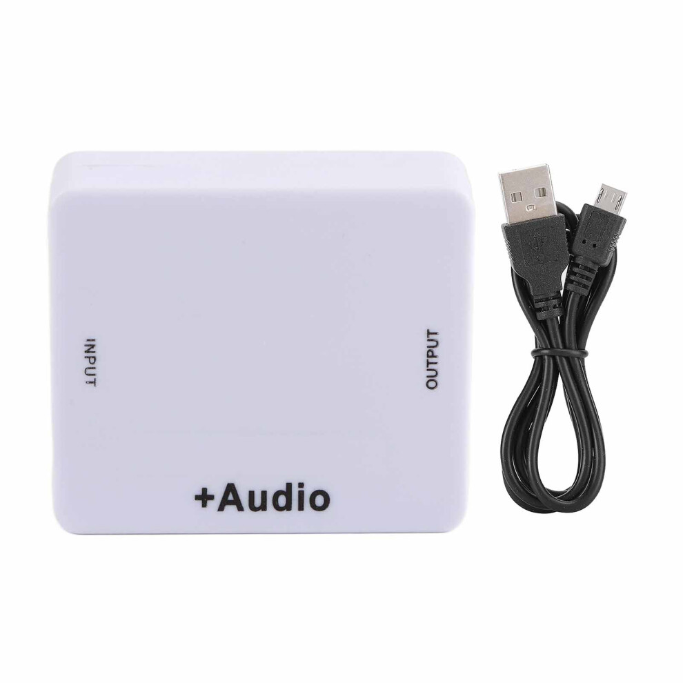 Av To Hdmi Adapter 1080P Composite Cvbs Signal Processing Converter With Wide Compatibility For Wii Ps2 Vcr Pal Ntsc Support Plug And Play Setup 9773935300729