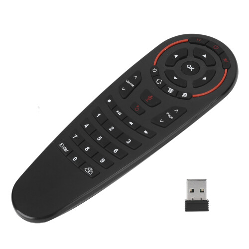 Air Mouse Remote Control With Dual-Mode Connectivity, Backlit Design Voice Input IR Learning Built-In 6-Axis Gyroscope Compatible With PC Smart TV 1
