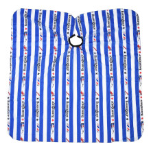 Delantal de peluquería de calidad profesional, transpirable, reutilizable, de tejido antiestático, con cierre ajustable, ajuste cómodo, rayas