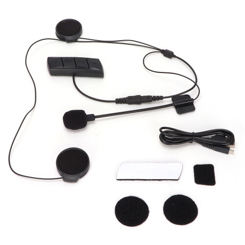 Ακουστικά Bluetooth για Μοτοσικλέτα, Σύστημα Επικοινωνίας Hands Free για Κράνος με Μείωση 2
