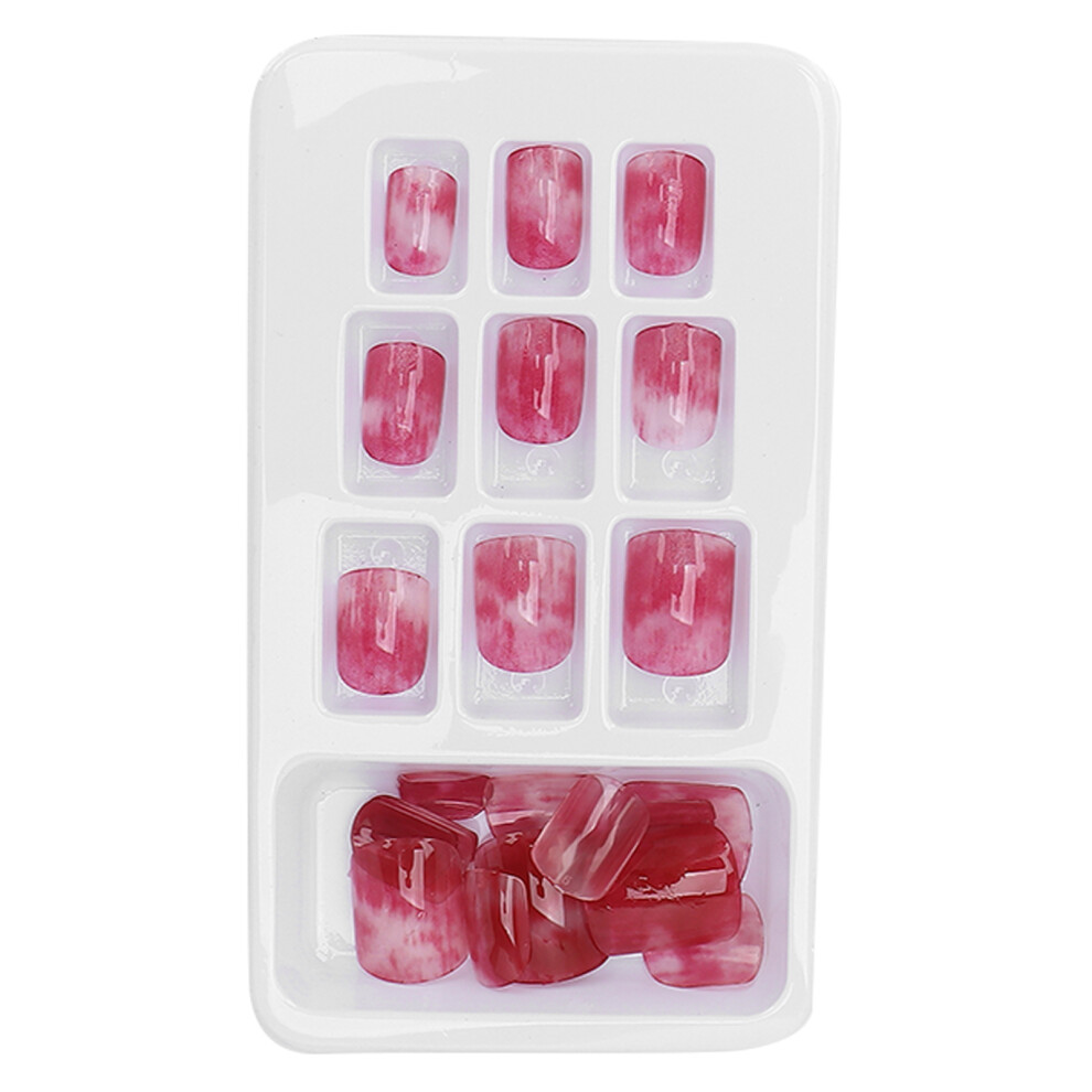 Fake Nails With Glue Glossy False Nails Press On Nails Medium Almond Acrylic Nail Tips Accessories For Women And Girls 24Pcs For Halloween Parties