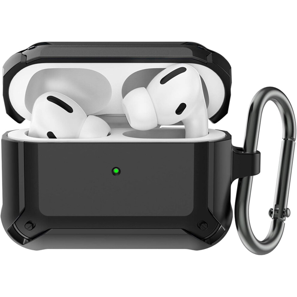 Airpods Pro Armor Series Shockproof Protective Case, Military-Grade Resistant Tpu, Secure Lock, Easy Wireless Charging Support & Led Indicator Vis 9012494156980