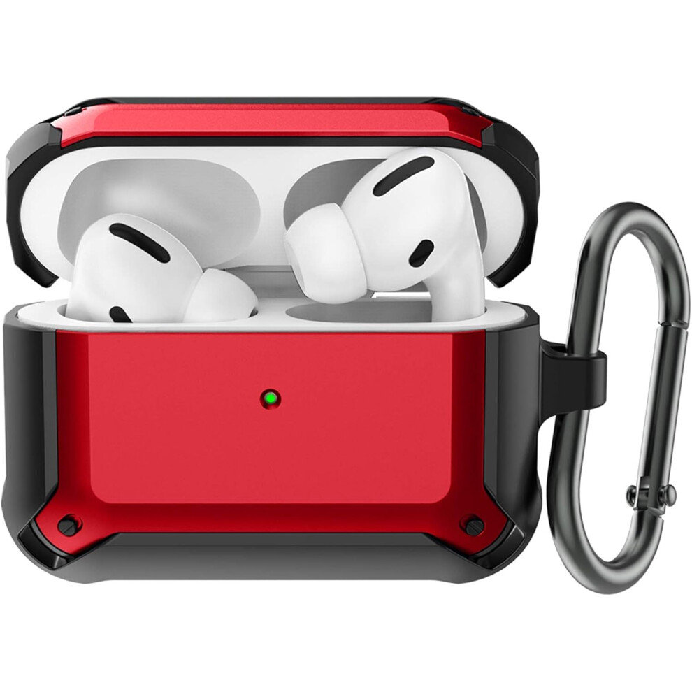Airpods Pro Armor Series Shockproof Protective Case, Military-Grade Resistant Tpu, Secure Lock, Easy Wireless Charging Support & Led Indicator Vis 9012494157024