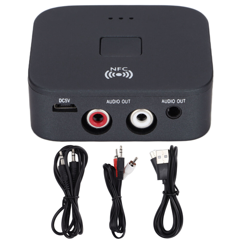 Bluetooth Receiver For Stereo Systems With Nfc And Simultaneous Dual Speaker Playback Wireless Audio Adapter With Universal Connection And Extended Us 9012494050110