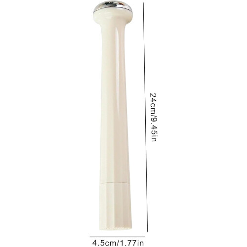 Cocktail Muddler with Serrated Crushing Base, 9.45 Inch Ergonomic Long Handle Ice Crusher 1