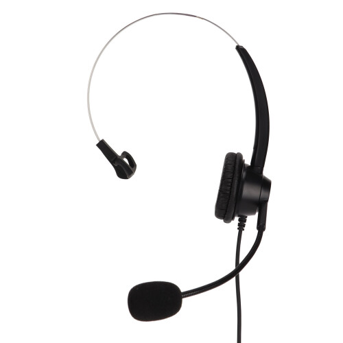 Casque pliable avec microphone antibruit, utilisation mains libres, microphone à perche flexible, conception réversible, compatible avec les 2