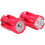 AAA to C Size Battery Adapter Converter, 4Piece, Solid Red Box Kit For Electronics And Emergencies 4