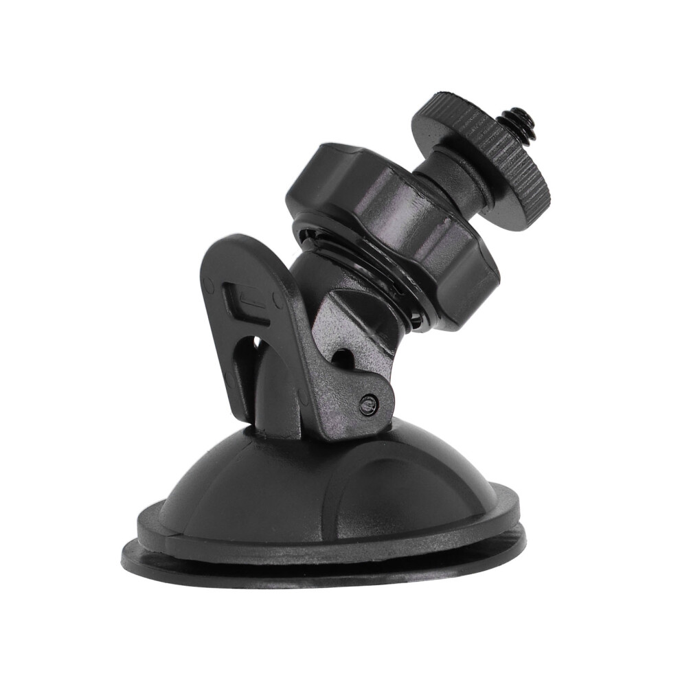 Vehicle Camera Suction Mount 1/4In Screw Windshield Holder Adapter Black 9491378692156