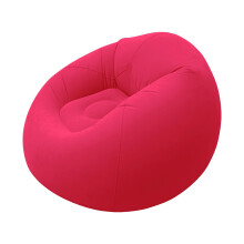 Inflatable Air Sofa for Camping Portable Folding Couch Red Outdoor Travel Home and Garden Equipment