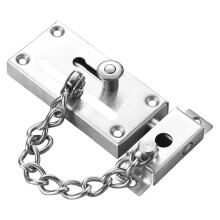 Door Chain Lock 6Pcs Stainless Steel Security Locks for Home and Hotel Safety with Dual Protection