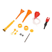 Langlebiges Ersatz-Set für Gaskannen-Auslauf mit Trichter, 8mm Bohrern, Gelb