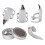 3Pcs Metal Finger Picks Set for Guitar, Index & Thumb, Includes Storage Box 9