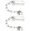 Door Chain Lock 8 Sets Heavy Duty Stainless Steel Security Chain for Home AntiTheft Inside Door 5