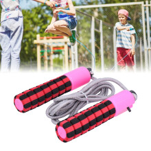 Unisex verstellbares elektronisches Springseil mit Zähler, 265 cm, Rot