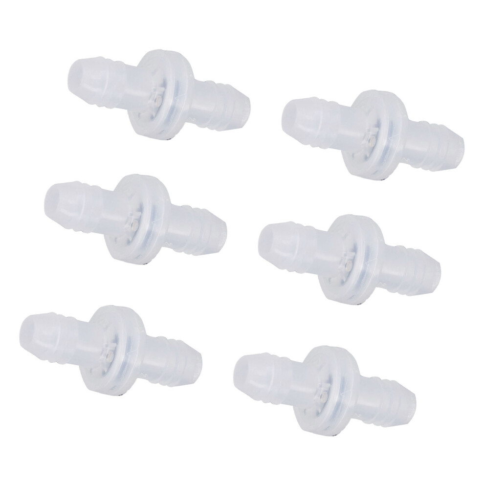 6Pcs Plastic Check Valve 3/8" Inline Non-Return Gas Liquid 6931378695014