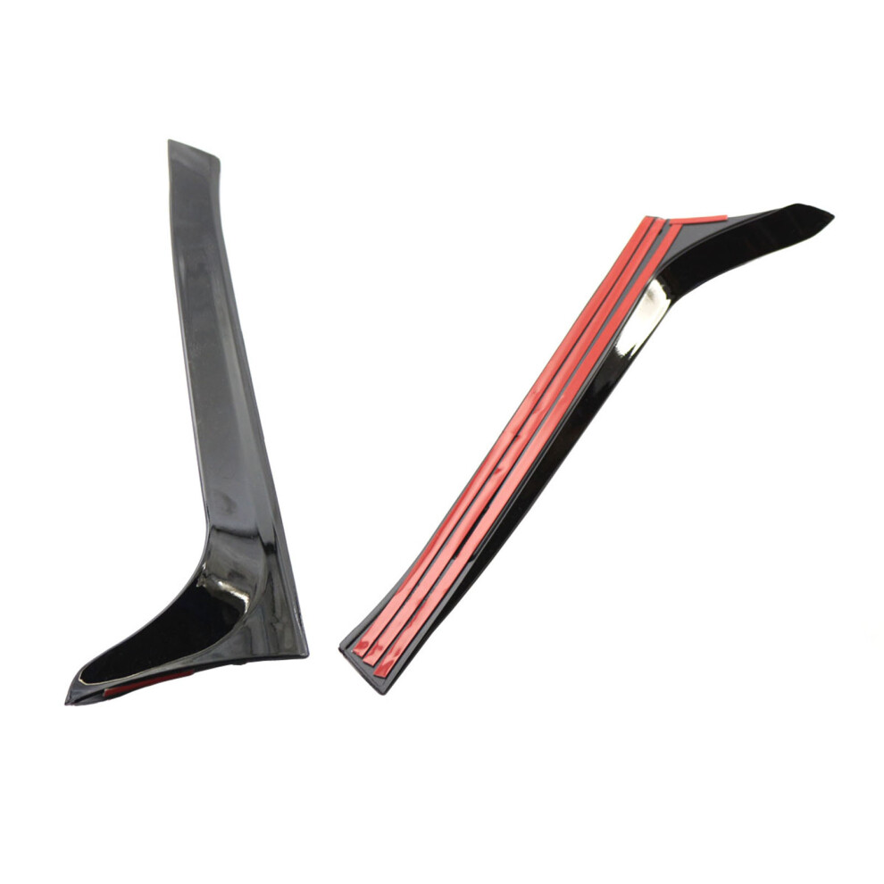 Rear Window Side Spoiler Canards For Vw Golf 6 Mk6 2008-2013 Glossy Black 9441378696098