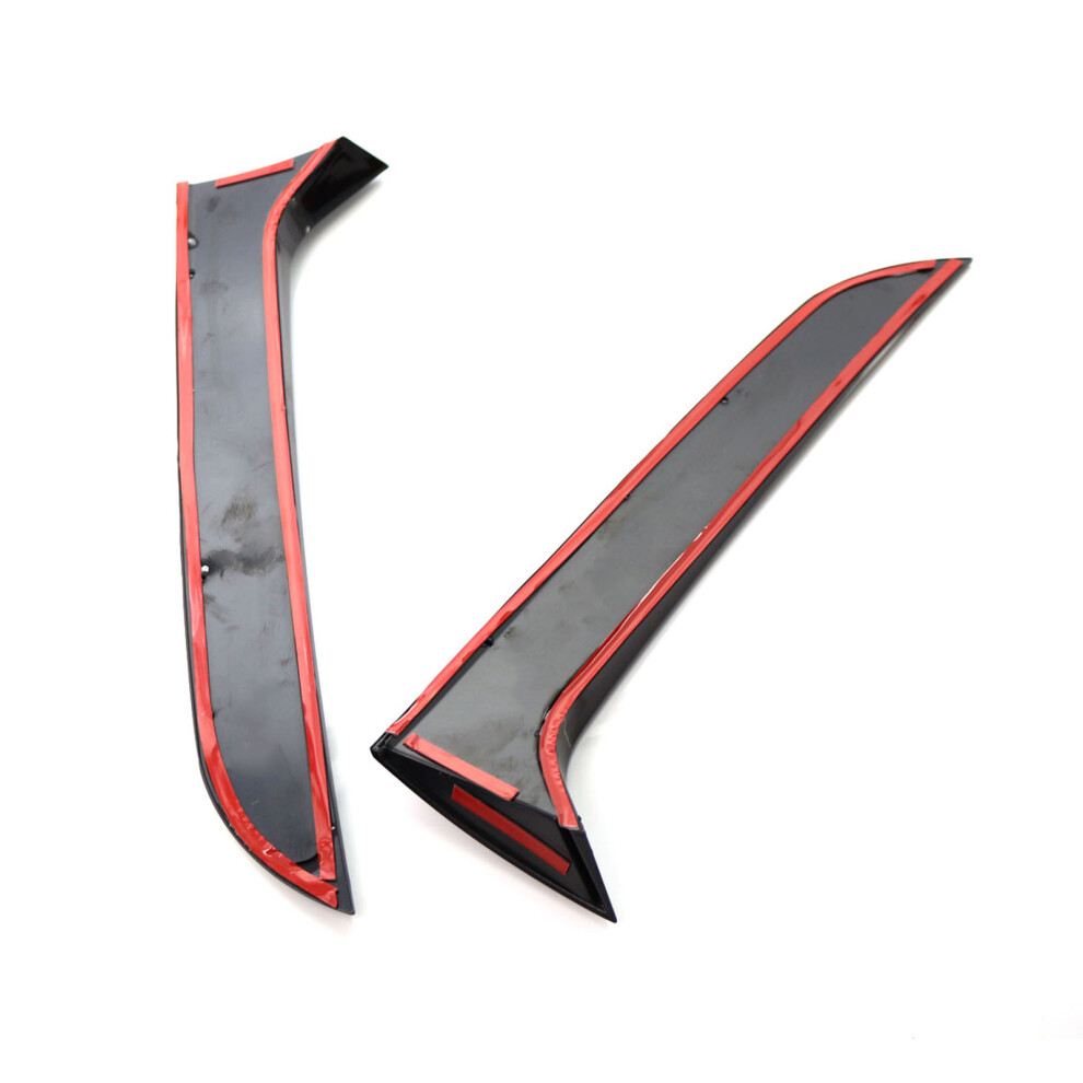 2Pcs Glossy Rear Window Spoilers For Vw Tiguan Mk1 2007-2016 Black 7631378696552