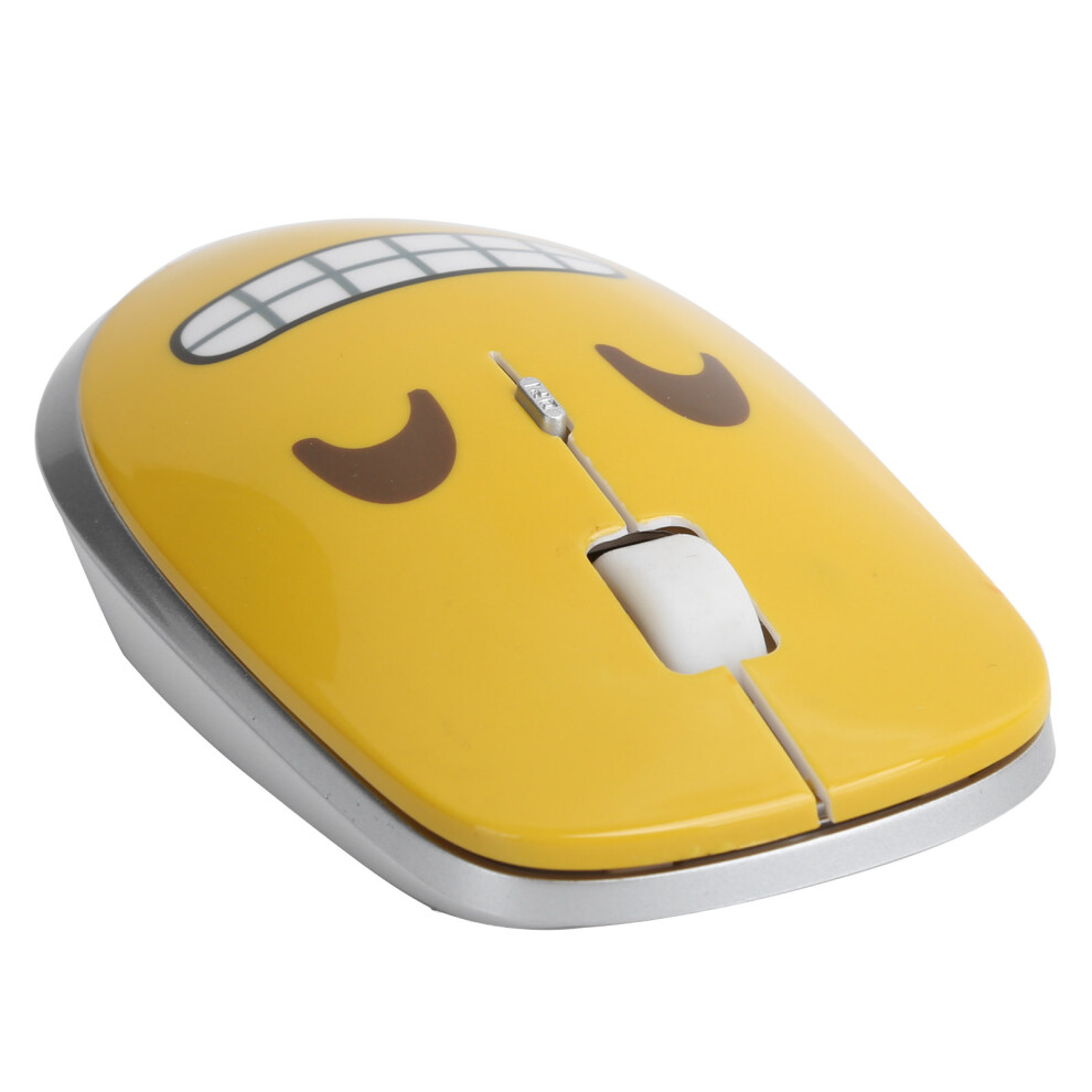 Wireless Mute Cute Expression Mouse 1600Dpi For Laptop/Desktop 5091378696778