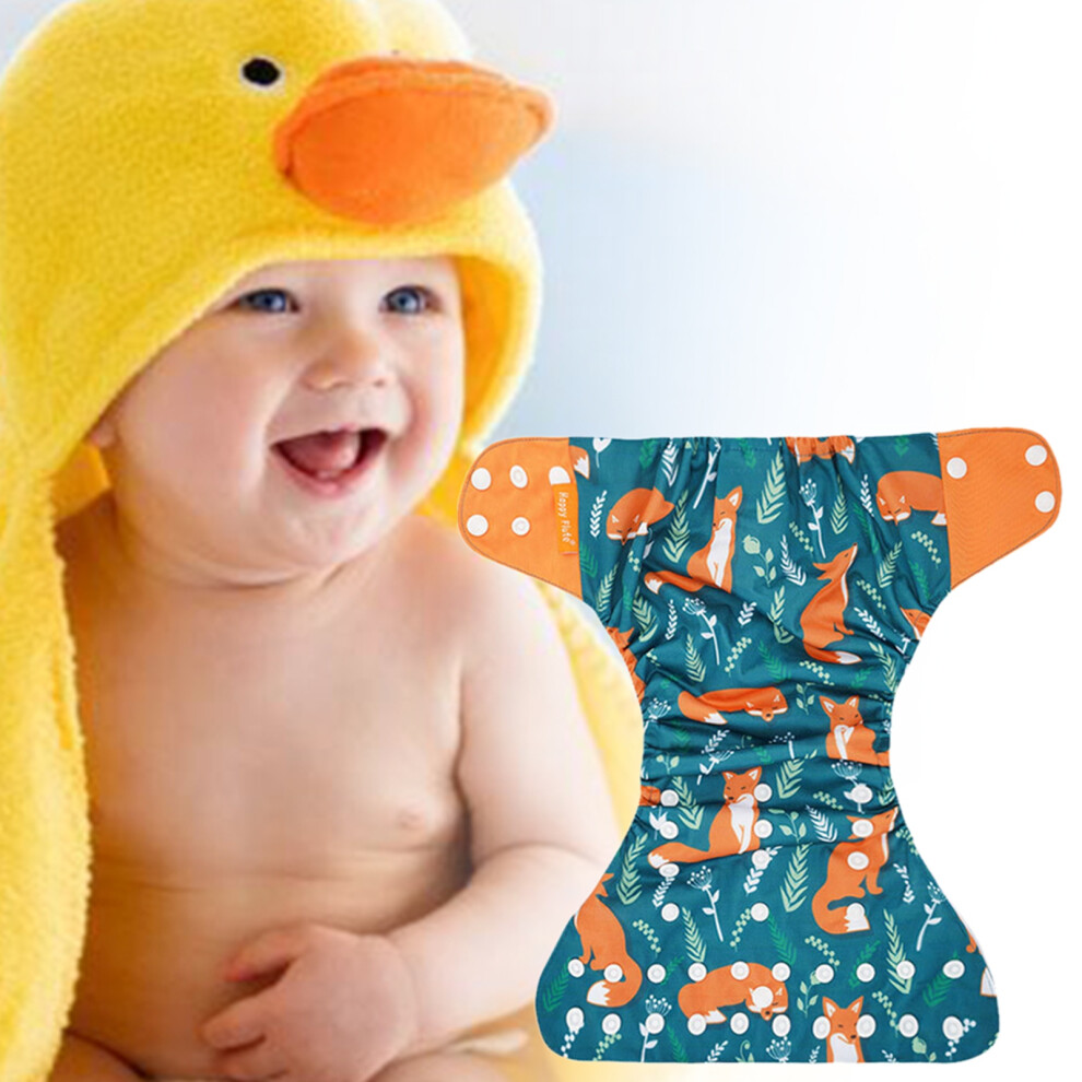 4PCS Reusable Baby Cloth Pocket Diapers, Multicolor, 36x36x27cm