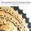 10 Speed Gold Bicycle Chain 116 Links with Quick Install Links 4