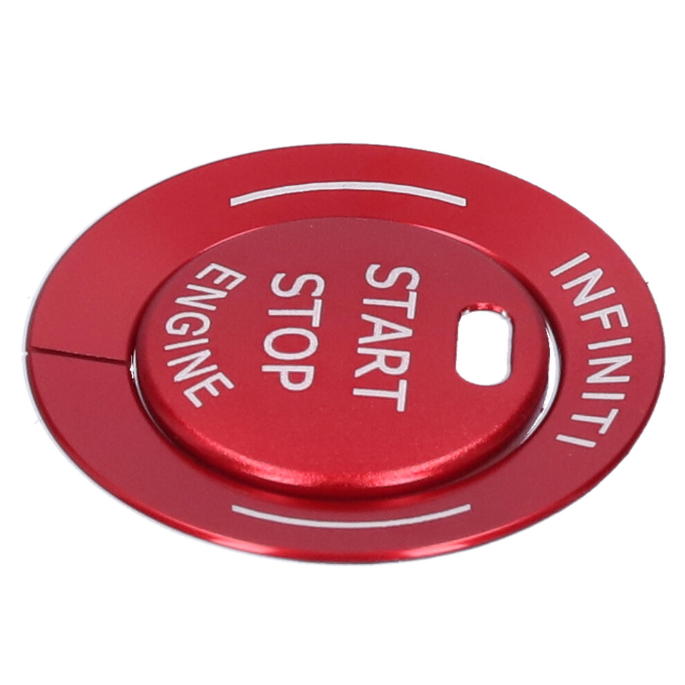 Infiniti Q50 Q50l Qx60 Engine Start/Stop Button Decor Aluminum Alloy Finish Red 8481378702307